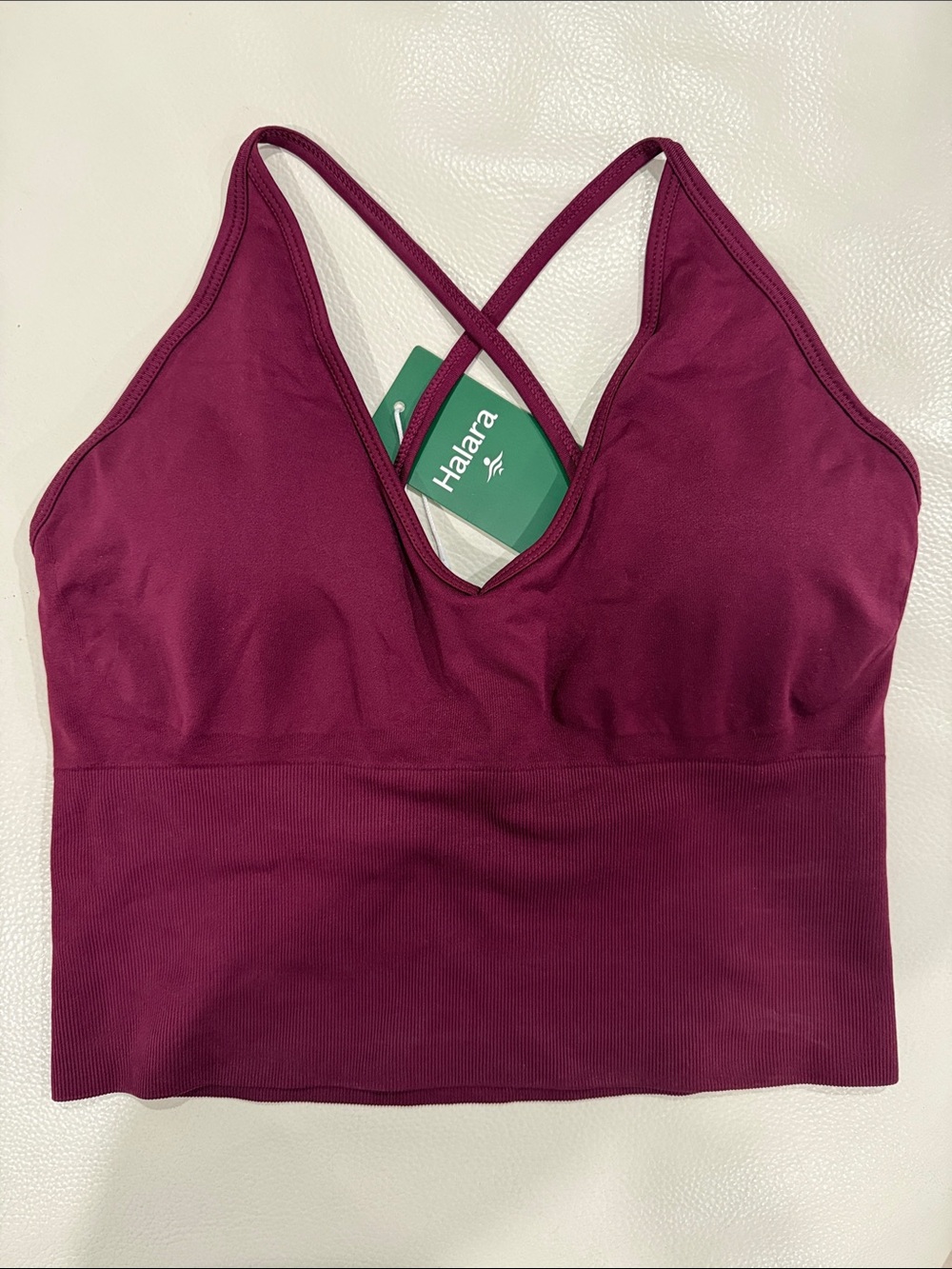 HALARA Seamless Longline Bralette - Berry Plum SIZE L